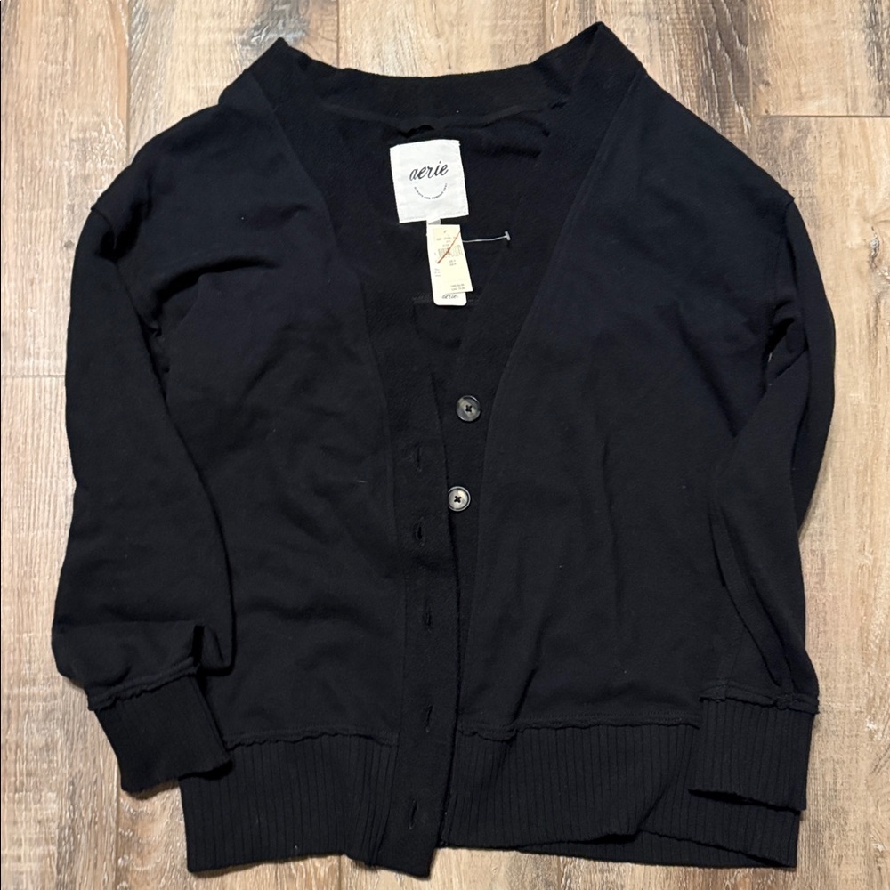 Aerie Classic Black Cardigan